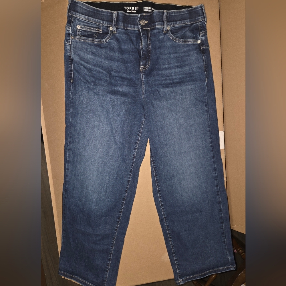 Torrid Dark Blue Bombshell Wide Leg